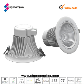 Signcomplex 25W Luna COB LED Downlight com CE RoHS